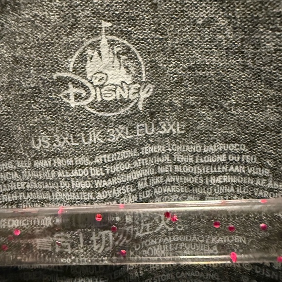 Disney Store Minnie Mouse Women Top Shirt Tee Charcoal gray 3X - Picture 3 of 4